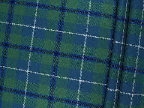 Wełna garsonkowa - Morska krata tartan Wełna garsonkowa - Morska krata tartan