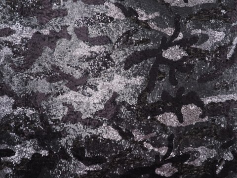 Cekiny na dzianinie - Szaro-czarne moro Cekiny na dzianinie - Szaro-czarne moro