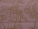 Dzianina wiskozowa - Złoty paisley na różu Dzianina wiskozowa - Złoty paisley na różu