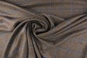 Kaszmir Loro Piana - Brązowa krata windowpane Kaszmir Loro Piana - Brązowa krata windowpane