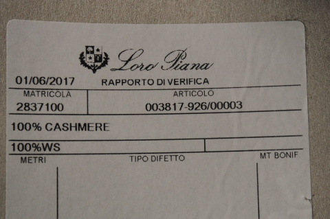 Kaszmir Loro Piana - Brązowa krata windowpane Kaszmir Loro Piana - Brązowa krata windowpane