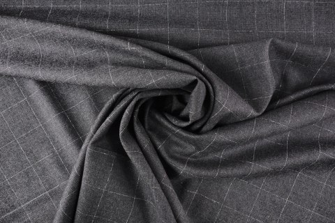 Wełna Vitale Barberis - Szara krata Wełna Vitale Barberis - Szara krata