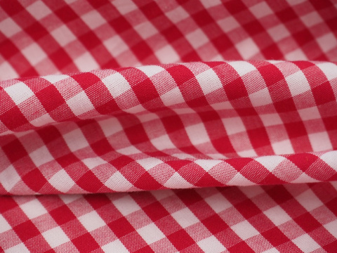 Bawełna - Czerwona kratka Vichy Bawełna - Czerwona kratka Vichy