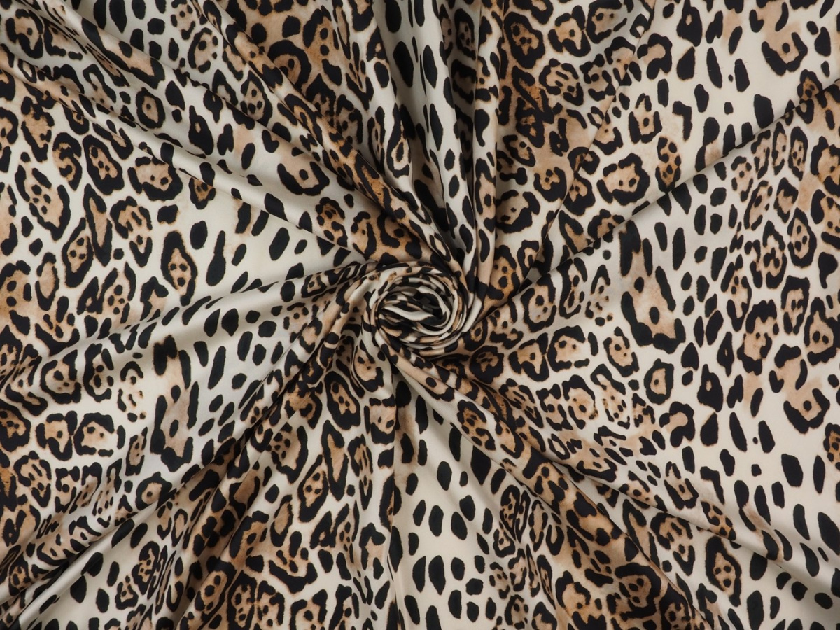 Jedwab twill - Piaskowa pantera Jedwab twill - Piaskowa pantera