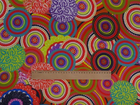 jedwab sygnowany Etro kolorowe wzory geometryczne jedwab sygnowany Etro kolorowe wzory geometryczne