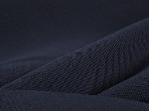 jedwab z wełną w ciemnym granatowym kolorze ryps jedwab z wełną w ciemnym granatowym kolorze ryps