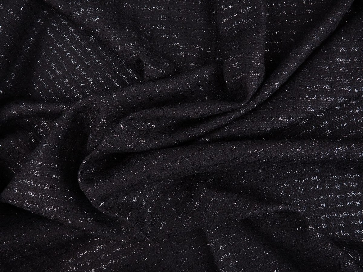chanelka czarna lurex chanelka czarna lurex