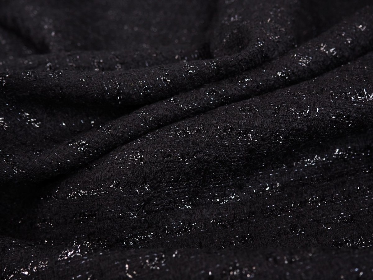 chanelka czarna lurex chanelka czarna lurex