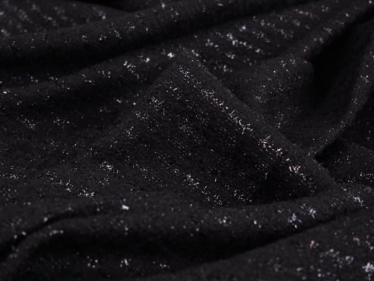 chanelka czarna lurex chanelka czarna lurex