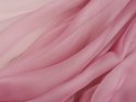 jedwab szyfon jasny róż perłowy