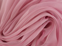 jedwab szyfon jasny róż perłowy