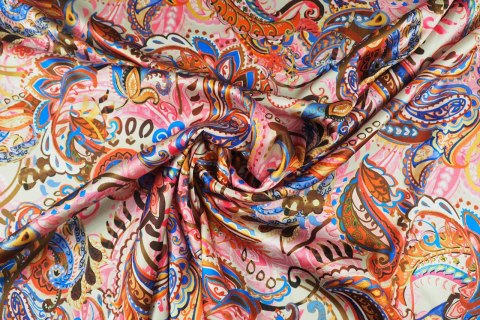 Jedwab Alta Moda - Paisley elastyczny - kupon 2.1 Jedwab Alta Moda - Paisley elastyczny - kupon 2.1