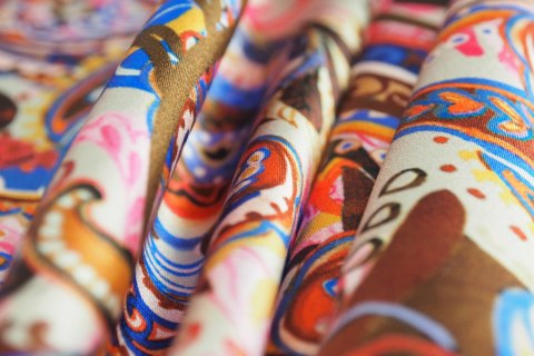 Jedwab Alta Moda - Paisley elastyczny - kupon 2.1 Jedwab Alta Moda - Paisley elastyczny - kupon 2.1