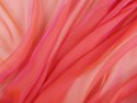 Jedwab szyfon - Różowy perłowy pomarańczowy