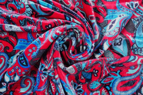 Aksamit Pucci - Fuksja i fiolet paisley Aksamit Pucci - Fuksja i fiolet paisley