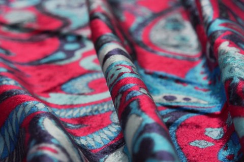 Aksamit Pucci - Fuksja i fiolet paisley Aksamit Pucci - Fuksja i fiolet paisley
