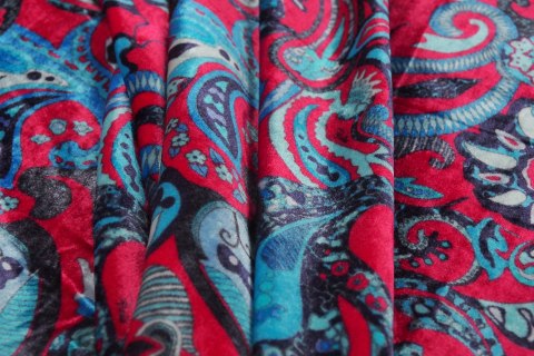 Aksamit Pucci - Fuksja i fiolet paisley Aksamit Pucci - Fuksja i fiolet paisley