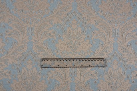 Żakard Dolce&Gabbana - Barokowy wzór błękit Żakard Dolce&Gabbana - Barokowy wzór błękit