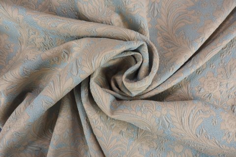 Żakard Dolce&Gabbana - Barokowy wzór błękit Żakard Dolce&Gabbana - Barokowy wzór błękit