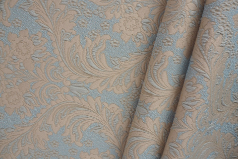 Żakard Dolce&Gabbana - Barokowy wzór błękit Żakard Dolce&Gabbana - Barokowy wzór błękit