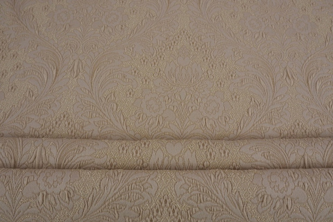 Żakard Dolce&Gabbana - Kremowe wytłaczane wzory Żakard Dolce&Gabbana - Kremowe wytłaczane wzory