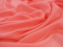 Jedwab szyfon - Brzoskwiniowy róż