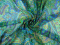 Jedwab szyfon - Duży paisley zieleń