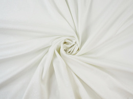 biała bawełna żakardowa w ornamenty