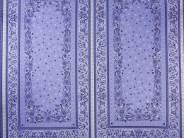 panel bawełny w niebieskie bandanki