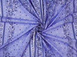 panel bawełny w niebieskie bandanki